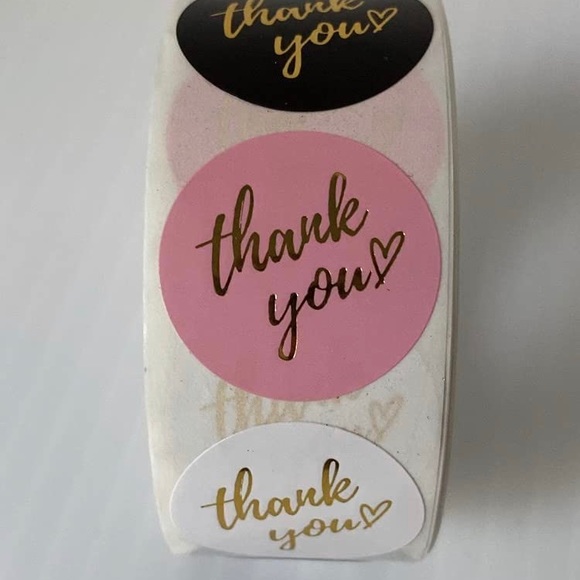 COPY - Thanks you 1 roll Labels contains 500 stickers in 4 different colors - Picture 2 of 7